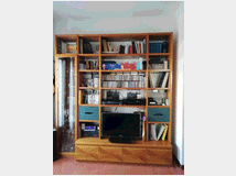 Libreria in ciliegio, camera completa in frassino